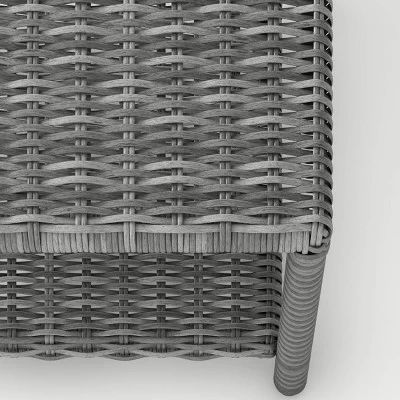 Monroe Wicker Patio Coffee Table - Gray - Threshold™ 3 Monroe Wicker Patio Coffee Table - Gray - Threshold™ - Image 3