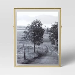 9" X 11" Float To 8" X 10" Linear Metal Easel Single Image Frame Brass - Threshold™ 4 9" X 11" Float To 8" X 10" Linear Metal Easel Single Image Frame Brass - Threshold™ -Home Decor Store GUEST 8354d4de 129f 4921 a25f 39b80092cda9