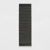 2'x7' Hand Woven Cotton/Wool Runner Black - Threshold™