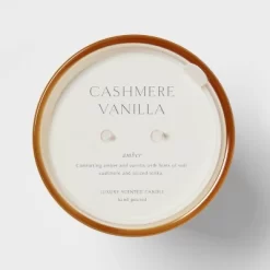 Colored Vase Glass With Dustcover Cashmere Vanilla Candle Ivory - Threshold™ -Home Decor Store GUEST 8d091c5b bbc5 49dc 9739 323e5f4d7b9f