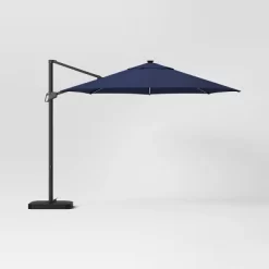 11'x11' Offset Solar Patio Umbrella - Black Pole - Threshold™ -Home Decor Store GUEST 8d69f96f db44 4b3a afcd 32a950477624