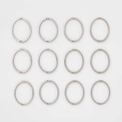 Rust Proof Oval Shower Ring Nickel - Threshold™ 2 Rust Proof Oval Shower Ring Nickel - Threshold™ - Image 2