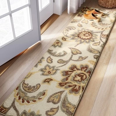 2'x7' Runner Floral Paisley Rug Beige - Threshold™ 2 2'x7' Runner Floral Paisley Rug Beige - Threshold™ - Image 2