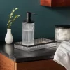 Ribbed Glass Tray Black - Threshold™