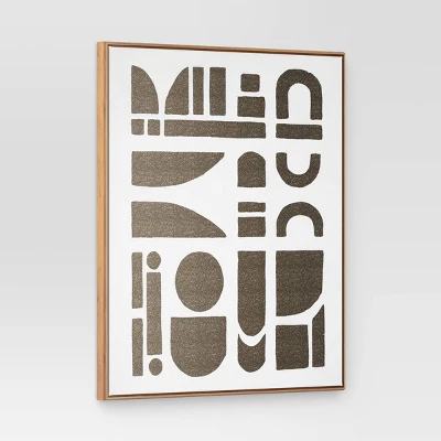 (Set Of 2) 24" X 30" Morphology Framed Wall Canvases Gold - Threshold™ 4 (Set Of 2) 24" X 30" Morphology Framed Wall Canvases Gold - Threshold™ - Image 4