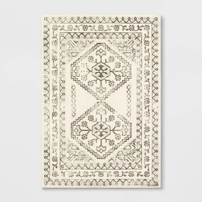 Distressed Persian Accent Rug Cream - Threshold™ 7 Distressed Persian Accent Rug Cream - Threshold™ - Image 7
