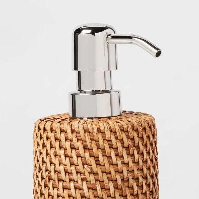 Rattan Soap Pump Light Brown - Threshold™ 3 Rattan Soap Pump Light Brown - Threshold™ - Image 3