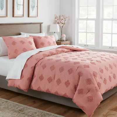 Tufted Diamond Crinkle Comforter & Sham Set - Threshold™ 1 Tufted Diamond Crinkle Comforter & Sham Set - Threshold™