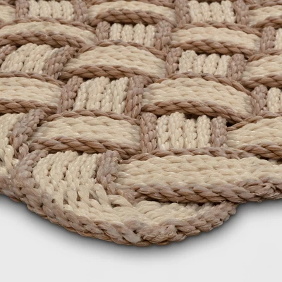 1'6"x2'6" Lovers Knot Coir Doormat Cream/Brown - Threshold™ 3 1'6"x2'6" Lovers Knot Coir Doormat Cream/Brown - Threshold™ - Image 3
