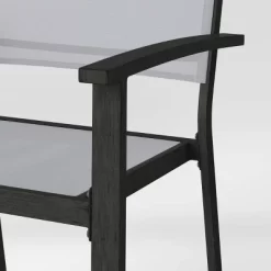2pc Ryegate Weathered Teak Sling Outdoor Patio Dining Chairs Arm Chairs Gray - Threshold™ -Home Decor Store GUEST 9be3cb3a acf0 4a9f bdb8 621b94a63f73