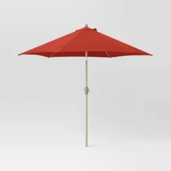 9'x9' Market Patio Umbrella - Light Wood Pole - Threshold™ -Home Decor Store GUEST 9db5dec2 e939 4b4f 952d 58f53d61f0ef