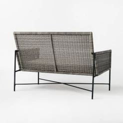 Wicker & Metal X Frame Patio Loveseat - Gray - Threshold™ Designed With Studio McGee -Home Decor Store GUEST a007800d 2bb8 49be 8c3b 00a66dcf20a9