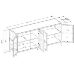 Crystal Cove Glass TV Stand For TVs Up To 59" - Threshold™ Designed With Studio McGee 11 Crystal Cove Glass TV Stand For TVs Up To 59" - Threshold™ Designed With Studio McGee -Home Decor Store GUEST a13f9ad9 19e7 45e4 939d 0ee33acc8103