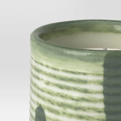 Ceramic Citronella Outdoor Candle Green - Threshold™ 2 Ceramic Citronella Outdoor Candle Green - Threshold™ - Image 2
