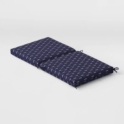 Arete Outdoor Chair Cushion Navy - Threshold™ 3 Arete Outdoor Chair Cushion Navy - Threshold™ - Image 3