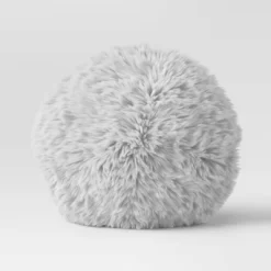 Long Faux Fur Round Throw Pillow - Threshold™ 8 Long Faux Fur Round Throw Pillow - Threshold™ -Home Decor Store GUEST ab414e04 7622 4296 b4cc c7d55cccba27