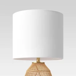 Rattan Diagonal Weave Table Lamp Tan - Opalhouse™ -Home Decor Store GUEST ae342a7a 8123 45d0 8e48 8c18d622381b