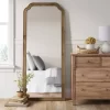 30" X 70" Oversize Leaner French Country Wood Mirror Natural - Threshold™