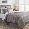 12pc Chambray Matelasse Stripe Comforter & Sheet Bedding Set Gray - Threshold™