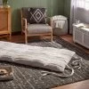 Luxe Channel Faux Fur Lounge Pillow Light Gray - Threshold™