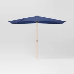 10'x6' Rectangular Market Patio Umbrella - Light Wood Pole - Threshold™ -Home Decor Store GUEST b8c26b10 00c5 4915 be62 3be6d312aa36