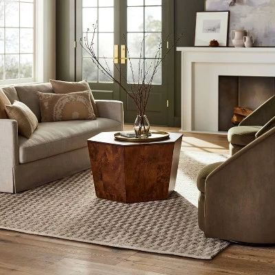 Checkered Stripe Rug Brown - Threshold™ Designed With Studio McGee 1 Checkered Stripe Rug Brown - Threshold™ Designed With Studio McGee