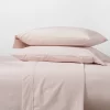 300 Thread Count Organic Cotton Solid Sheet Set - Threshold™