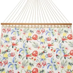 12' Single Layer Outdoor Fabric Hammock Tropical Red/Yellow/Blue - Threshold™