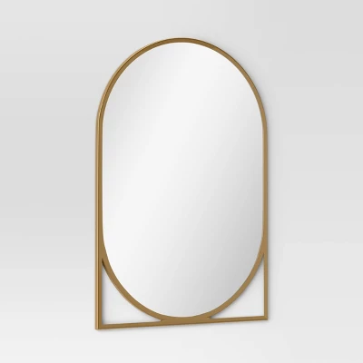 20" X 30" Decorative Wall Mirror Gold - Threshold™ 2 20" X 30" Decorative Wall Mirror Gold - Threshold™ - Image 2