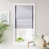 1pc Light Filtering Cordless Linen Blend Roman Window Shade Gray - Threshold™