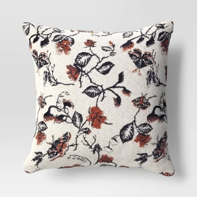Halloween Botanical Woven Cotton Square Halloween Throw Pillow - Threshold™ 4 Halloween Botanical Woven Cotton Square Halloween Throw Pillow - Threshold™ - Image 4