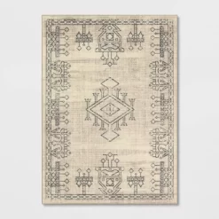 Hancock Distressed Center Motif Rug Beige - Threshold™ -Home Decor Store GUEST be876dc4 ac47 4320 bfe0 7a03c9caedf2