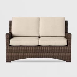 Halsted Wicker Patio Loveseat - Threshold™ -Home Decor Store GUEST c10eda52 f2ba 4abd b5cc 50b37118c7ba