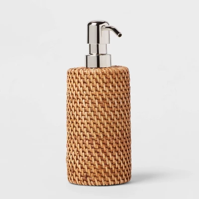 Rattan Soap Pump Light Brown - Threshold™ 2 Rattan Soap Pump Light Brown - Threshold™ - Image 2