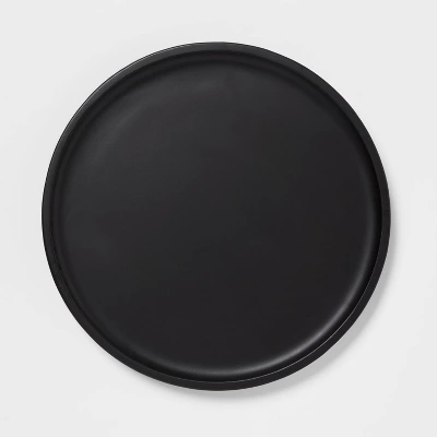 13" Acacia Modern Serving Platter Black - Threshold™ 2 13" Acacia Modern Serving Platter Black - Threshold™ - Image 2