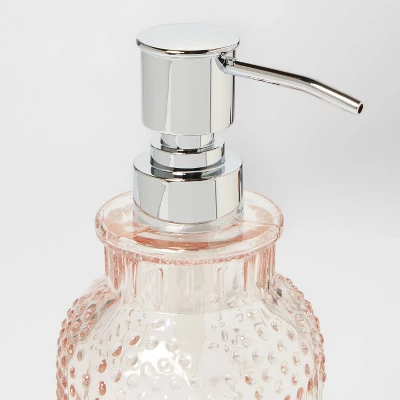 Glass Soap/Lotion Dispenser Blush - Threshold™ 2 Glass Soap/Lotion Dispenser Blush - Threshold™ - Image 2