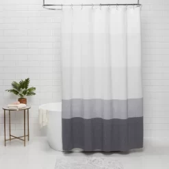 Shower Curtain Ombre Gray - Threshold™