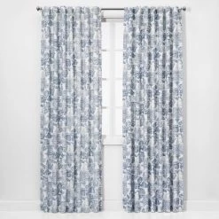 1pc Light Filtering Charade Floral Window Curtain Panel - Threshold™