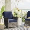 7'x10' Narrow Wornstripe Rectangular Woven Outdoor Area Rug Navy Blue - Threshold™