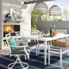 Fairmont Rectangle Patio Dining Set - Charcoal - Threshold™