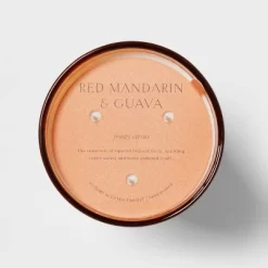 Colored Vase Glass With Dustcover Mandarin & Guava Candle Orange - Threshold™ 10 Colored Vase Glass With Dustcover Mandarin & Guava Candle Orange - Threshold™ -Home Decor Store GUEST d3b0111f a038 45b0 94b7 4c6c85a435e3