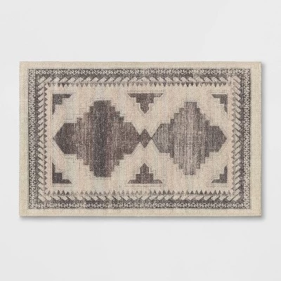 Cromwell Washable Printed Persian Style Rug Tan - Threshold™ 4 Cromwell Washable Printed Persian Style Rug Tan - Threshold™ - Image 4