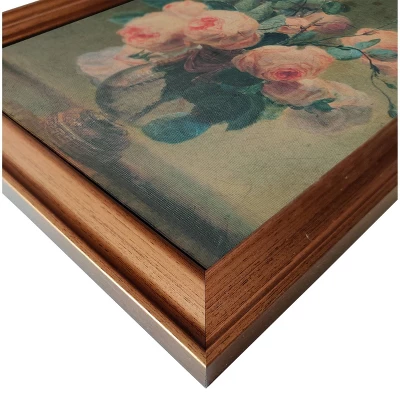 12" X 16" Antique Floral Framed Canvas Board Olive Green - Threshold™ 2 12" X 16" Antique Floral Framed Canvas Board Olive Green - Threshold™ - Image 2