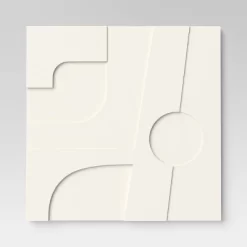 (Set Of 4) 12" X 12" 3D Decorative Graphic Tiles White - Threshold™ -Home Decor Store GUEST d74db4f4 916a 401e 9c76 2a1f0b149efd