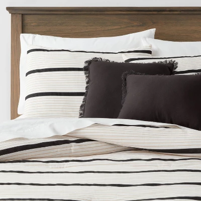 5pc Modern Stripe Comforter Set Off-White - Threshold™ 7 5pc Modern Stripe Comforter Set Off-White - Threshold™ - Image 7