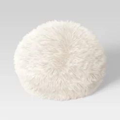 Long Faux Fur Round Throw Pillow - Threshold™ 9 Long Faux Fur Round Throw Pillow - Threshold™ -Home Decor Store GUEST d82dbe35 b8b9 4390 b987 ed4324df2419