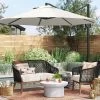 11'x11' Offset Patio Umbrella Linen - Black Pole - Threshold™