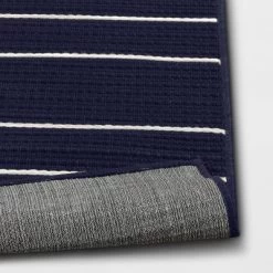 7'x10' Thin Stripe Rectangular Woven Outdoor Area Rug Navy/Ivory - Threshold™ 5 7'x10' Thin Stripe Rectangular Woven Outdoor Area Rug Navy/Ivory - Threshold™ -Home Decor Store GUEST d8dd5e92 4349 401f 907f d39c6645ef8e