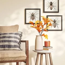 (3pk) 12" X 12" Bees Framed Wall Canvases - Threshold™