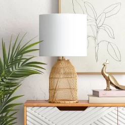 Rattan Diagonal Weave Table Lamp Tan - Opalhouse™ -Home Decor Store GUEST db7823a7 40c3 42aa 99a7 610f87b9853b